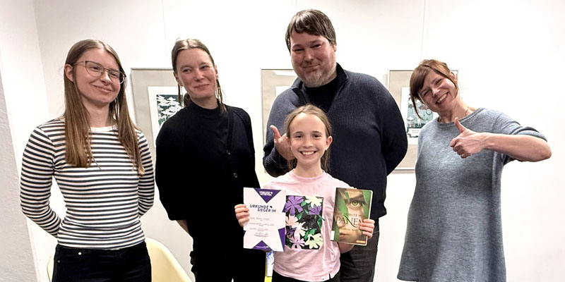 Siegerin beim Bezirksentscheid des Vorlesewettbewerbes